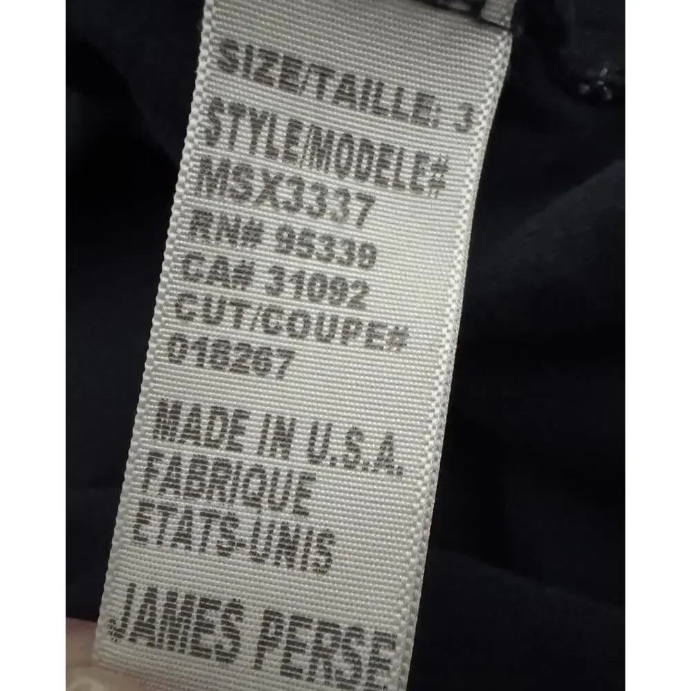 James Perse Shirt Lot of 2 Size 3 Gray Long Sleeve Blue Polo USA Made Cotton - Picture 11 of 12